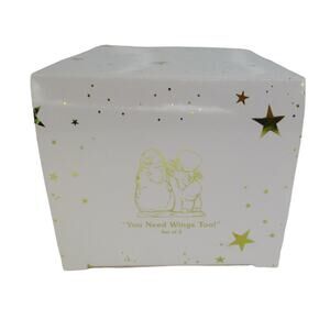 DEPT 56 Snowbabies Set of 2 "You Need Wings Too!" Bisque Figurine 76709 Rare